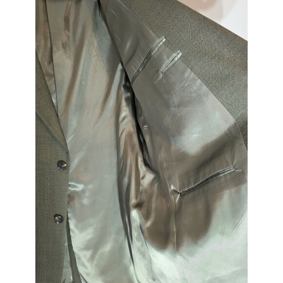 NEW Vintage Austin Reed Sport Coat Blazer Jacket Men's 44L Merino Wool Green USA - Picture 6 of 14
